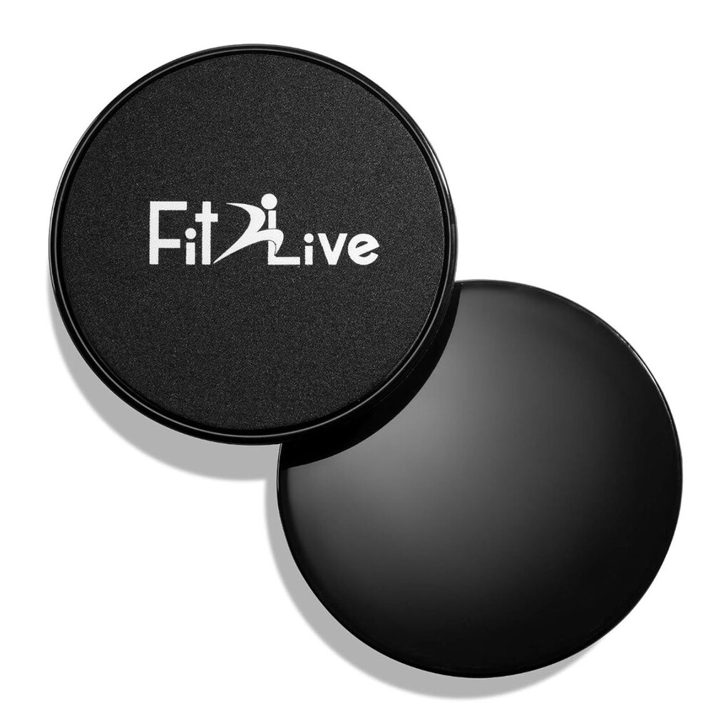 Fit2Live Set of 2 Gliding Discs, Fitness Exercise Sliders - Abdominal, Strength